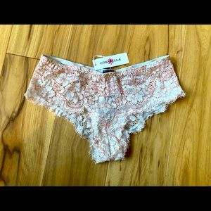 Cosabella pret-a-porter lace boyshorts NWT